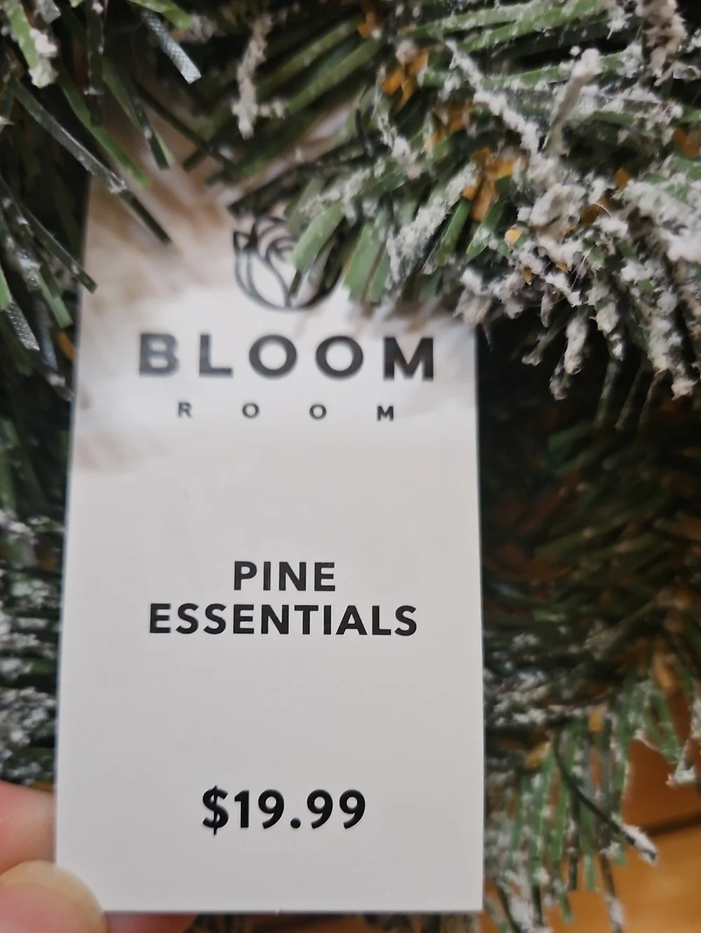 Flocked Pine Wreath